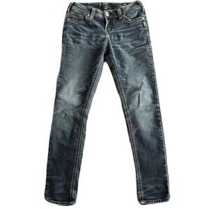 Silver Jeans 29 Medium Wash Suki Mid Pencil Skinny